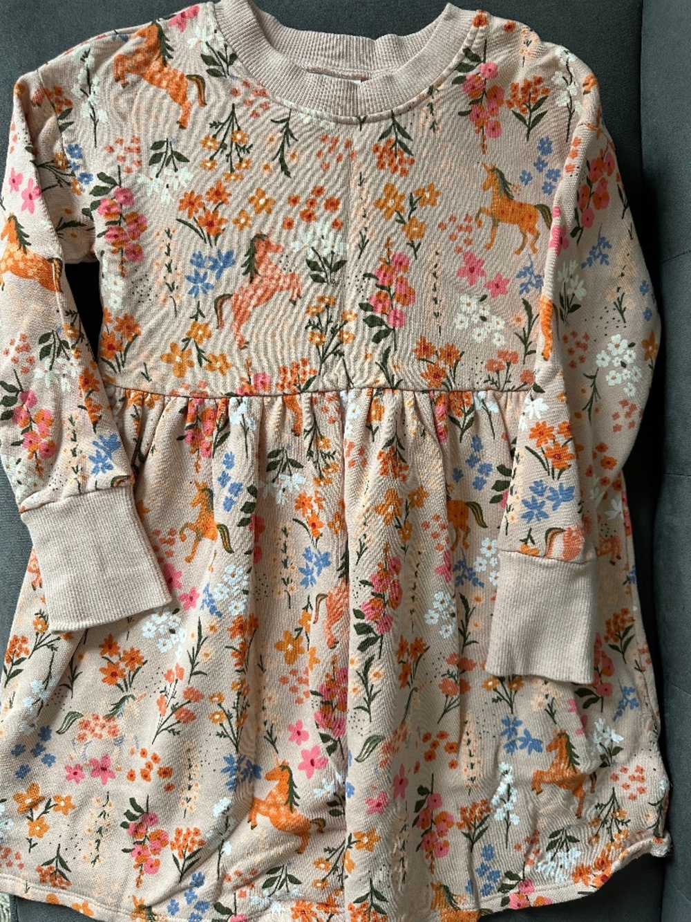 Next girls peach floral dress